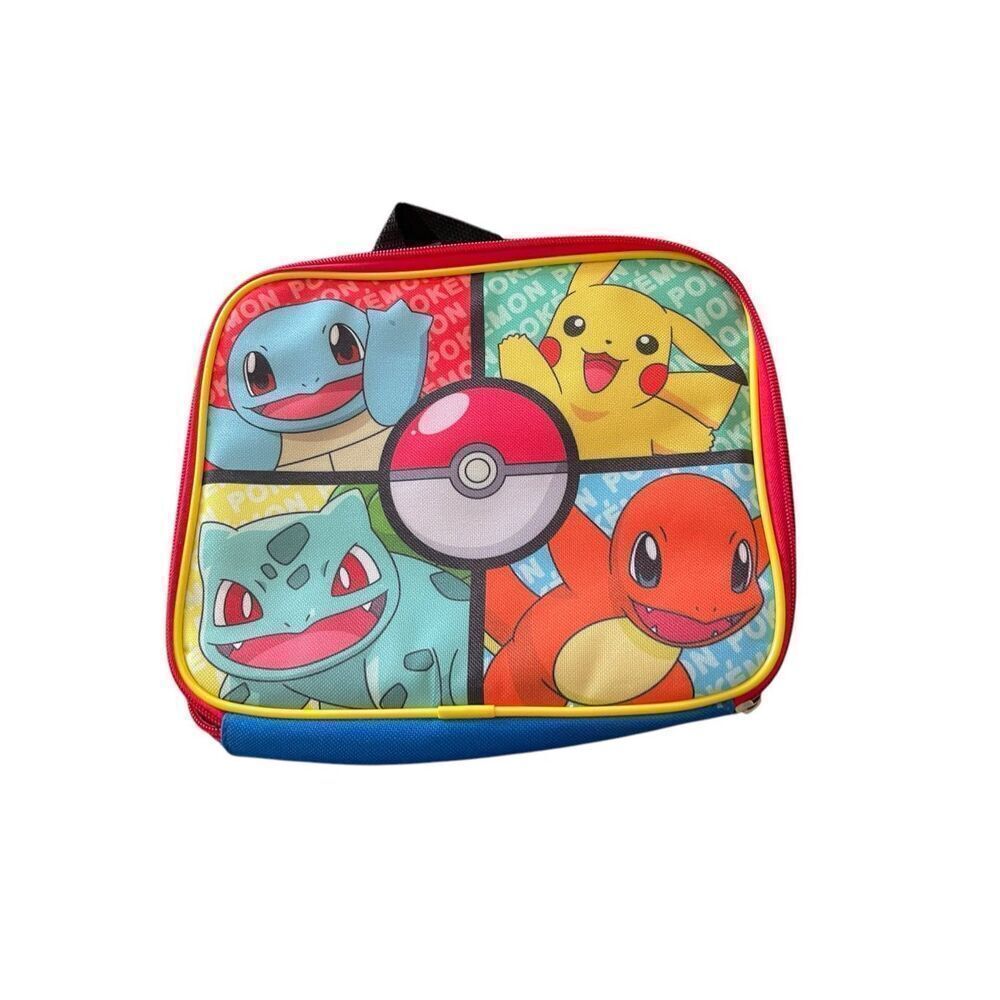 Pokémon Kids Multicolor Pikachu Softshell Zippered Lunch Bag